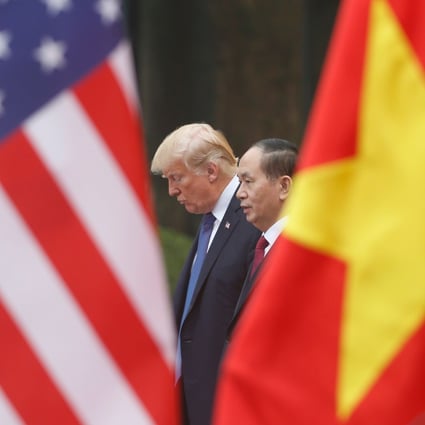 US President Donald Trump with his Vietnamese counterpart, the late Tran Dai Quang in 2017. Photo: AFP