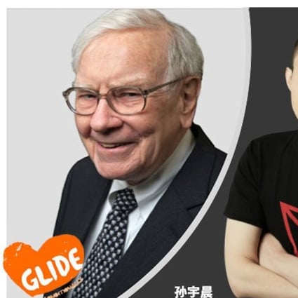 Justin Sun promoted his planned lunch with Warren Buffett on his Weibo page. Photo: Handout
