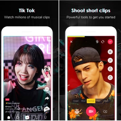 Screenshots of short-form video-sharing app TikTok, known as Douyin in mainland China. Photo: Handout