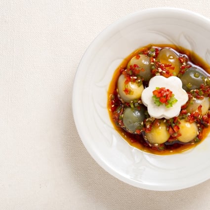 Crystal Jade’s spicy century egg is one of the dishes that uses century egg as an ingredient.
