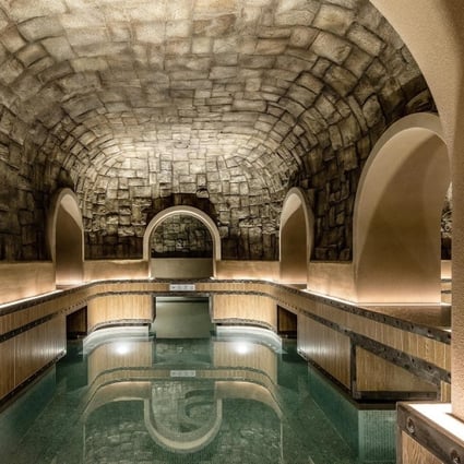 The Cave Spa at Cimer, a luxury jjimjilbang, or bathhouse, at Paradise City Hotel and Resort, in Incheon, South Korea.