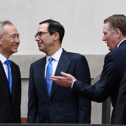 Chinese Vice-Premier Liu He will meet US Treasury Secretary Steven Mnuchin and US Trade Representative Robert Lighthizer. Photo: Reuters