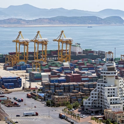 Dalian Port’s earnings have fallen more than 30 per cent between 2013 and 2018, according to the group’s financial results. Photo: Xinhua