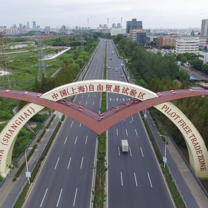 The Shanghai FTZ has been expanded to include Lingang, an area reclaimed from the sea. Photo: Xinhua