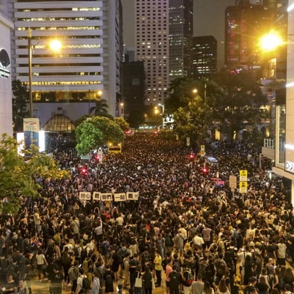 Civil servants attend a rally to support the anti-extradition bill protest in Central, on August 2, 2019. Photo: Felix Wong