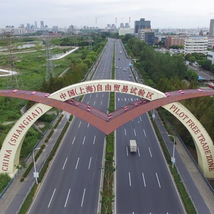 China doubled the geographical area of Shanghai Free-Trade Zone last week as part of a planned expansion. Photo: Xinhua
