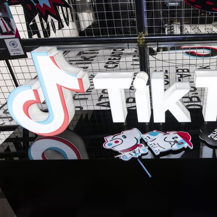 Signage is displayed at the TikTok Creator's Lab 2019 event hosted by ByteDance in Tokyo on February 16. Photo: Bloomberg