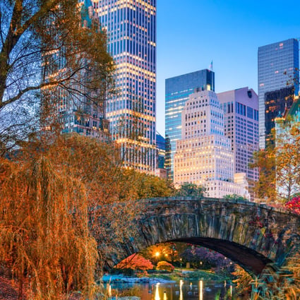 New York City’s Central Park, one of the wealthiest neighbourhoods in the US, is pictured in autumn. Photo: Alamy