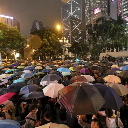 Civil servants protest in Central on August 2 against the government’s handling of the extradition bill demonstrators. Photo: Felix Wong