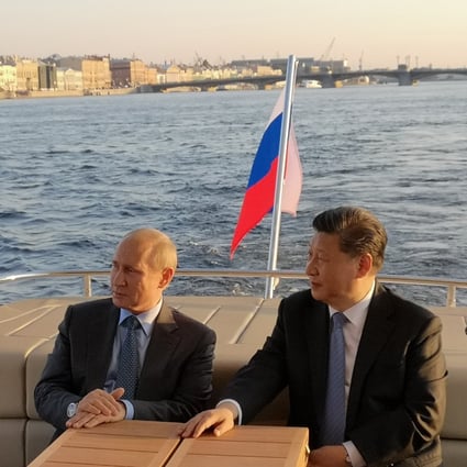Russian President Vladimir Putin takes Chinese President Xi Jinping out on a cruise on the Neva River in his hometown of St Petersburg on June 6. Joint Chinese-Russian joint military exercises over the Sea of Japan caused a media flurry a few weeks later. Photo: Xinhua