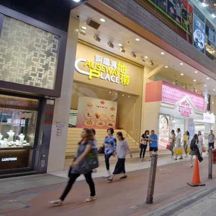 A shop in Causeway Place, in Causeway Bay district, was sold on Thursday for a massive loss. Photo: Shutterstock Images