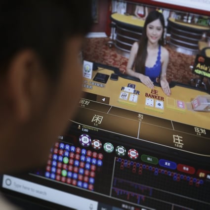 A user on a Philippine online gambling website showing a digital Chinese dealer. Photo: SCMP