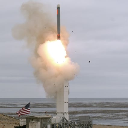 US Department of Defence conducted a flight test of a conventionally configured ground-launched cruise missile at San Nicolas Island on Monday. Photo: AFP