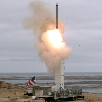 The US stages an intermediate-range missile test on Sunday, its first since withdrawing from the cold war-era nuclear treaty. Photo: Reuters