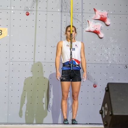 Shauna Coxsey has earned a spot at the Olympics, along with a host of other climbers, before the finals even begin. Photo: Eddie Fowke - IFSC