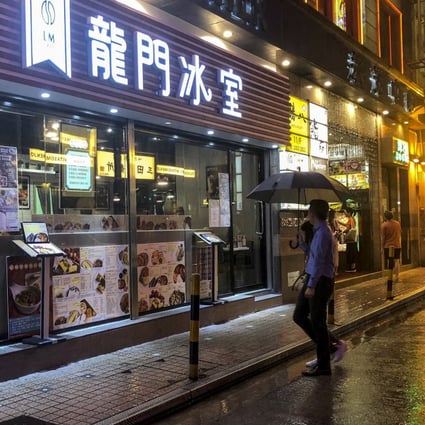 Restaurants on Tang Lung Street in Causeway Bay. Many Hong Kong eateries say the protest crisis has hurt their business. Photo: Martin Chan