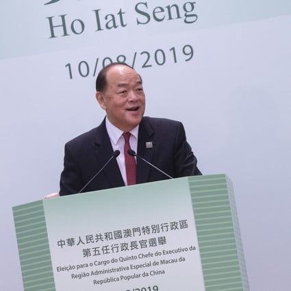 Ho Iat-seng has the right credentials to be the city’s chief executive; he has strong mainland connections and is a legislator and businessman. Photo: EPA-EFE