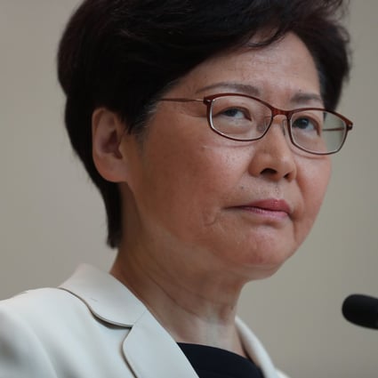 Chief Executive Carrie Lam speaks to the media on Tuesday before the weekly Executive Council meeting. Photo: Sam Tsang
