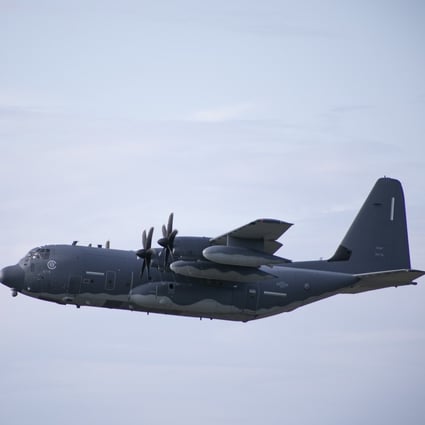 A US MC-130J Commando tanker aircraft has flown along the “median line” in the middle of the Taiwan Strait, separating mainland China from the island of Taiwan. Photo: Handout