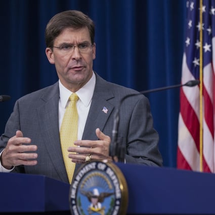 US Secretary of Defence Mark Esper said on Wednesday that the United States wanted to invest in more bases in the Asia-Pacific. Photo: AP
