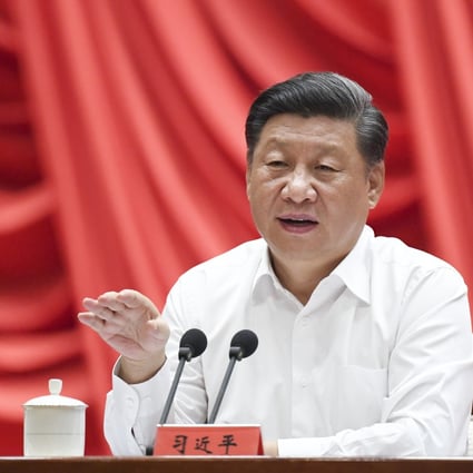 Chinese President Xi Jinping making a speech on Tuesday during the opening ceremony of a training programme for young and middle-aged officials at the Central Party School. Photo: Xinhua