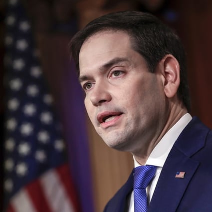 US Senator Marco Rubio speaks at a news conference in August 2018. Photo: AP