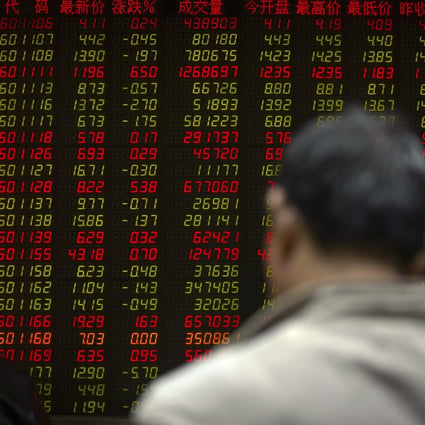 Chinese investors monitor stock prices at a brokerage house in Beijing on April 4, 2019. Photo: Associated Press