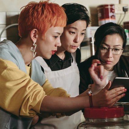 (From left) Li Xiaofeng, Megan Lai and Sammi Cheng star as sisters in Fagara (category I; Cantonese, Mandarin), directed by Heiward Mak.