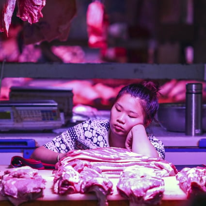 Pork prices in China rose 46.7 per cent in August compared to a year earlier. Photo: Simon Song