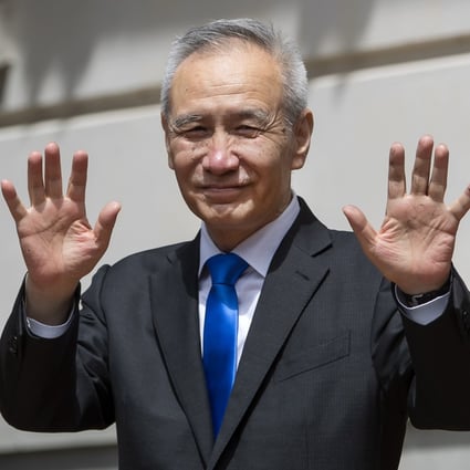 China’s Vice-Premier Liu He gestures while leaving trade talks with US Treasury Secretary Steven Mnuchin and US Trade Representative Robert Lighthizer at the offices of the US Trade Representative in Washington, , May 10, 2019. Photo: EPA-EFE