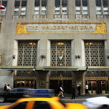 One of the most high profile Chinese outbound investments of the past decade was Anbang Insurance Group investment in the iconic Waldorf Astoria hotel in New York. Photo: AFP