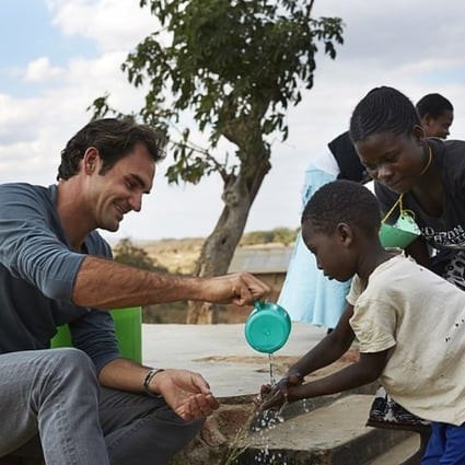 Tennis pro Roger Federer spends much of his fortune helping others in need. His foundation assists NGOs, schools and teachers to provide education to children around the globe. Photo: Instagram/rogerfedererfoundation