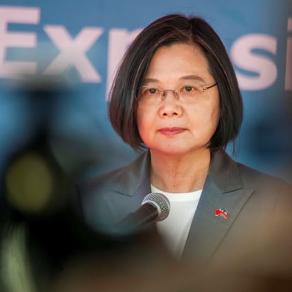 Taiwan's President Tsai Ing-wen during a visit to Port-au-Prince, Haiti. Photo: EPA-EFE