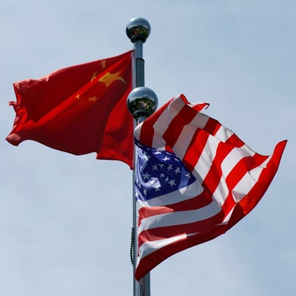 The Chinese and US flags flutter near the Bund on July 30, ahead of a meeting between US trade delegates and their Chinese counterparts in Shanghai. Photo: Reuters