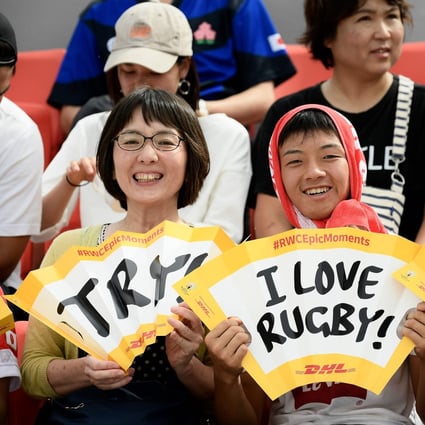 Japanese fans are embracing the 2019 Rugby World Cup. Photo: AFP
