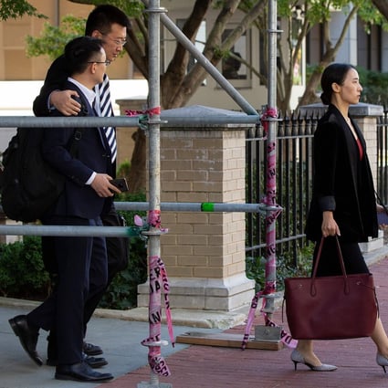 Members of the Chinese delegation leave after deputy-level US-China trade talks in Washington, on September 19, 2019. Photo: AFP