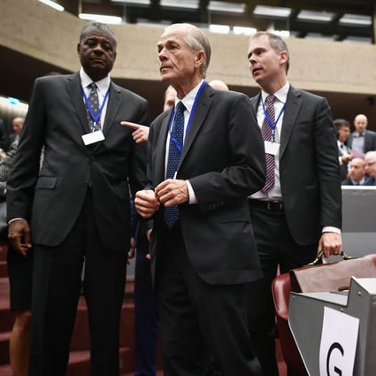 White House trade adviser Peter Navarro told the Universal Postal Union special congress that the United States is forced to “heavily subsidise” small parcels “in a way that costs our Postal Service hundreds of millions of dollars a year and costs our economy tens of thousands of jobs.” Photo: AFP