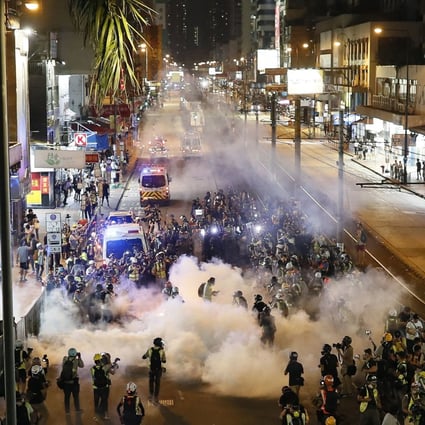 Thursday’s sale was the third since anti-government protests that started in Hong Kong in June aroused concerns over the city’s economic future and its status as a magnet for international capital. Photo: Kyodo