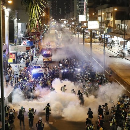 Thursday’s sale was the third since anti-government protests that started in Hong Kong in June aroused concerns over the city’s economic future and its status as a magnet for international capital. Photo: Kyodo