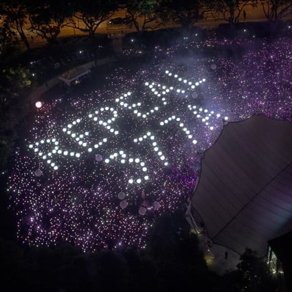 The crowd at a Pink Dot event in Singapore. File photo: EPA-EFE