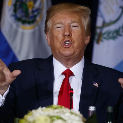 President Donald Trump speaks at a meeting on Venezuela during the United Nations General Assembly in New York. Photo: AP