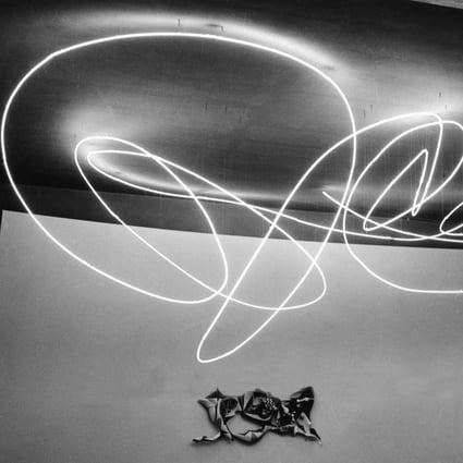 Lucio Fontana’s Struttura al neon per la IX Triennale di Milano, 1951. A major survey of the Italian artist’s work will be shown in Hong Kong at Hauser & Wirth in 2021. Photo: Courtesy Fondazione Lucio Fontana, Milan