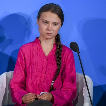 Climate activist Greta Thunberg’s speech to the UN Climate Action Summit has been praised around the world, but China’s online community is not as impressed. Photo: AFP