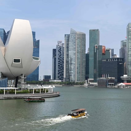 Singapore’s financial district. Photo: AFP