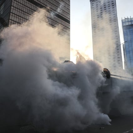 The protests in Hong Kong, which are now in their 17th consecutive weekend, have brought the city’s economy to the brink of a recession. Photo: Sam Tsang
