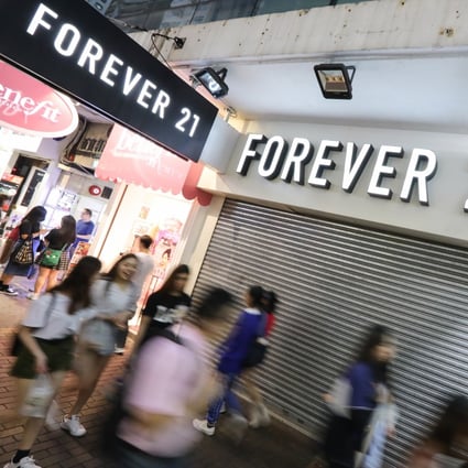 American fast-fashion chain Forever 21 shut down its last shop in Hong Kong, in Mong Kok last week. Photo: Felix Wong