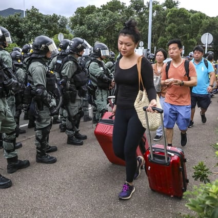 Hong Kong International Airport has said it expects 2 million fewer travellers this year because of the unrest that has made things difficult for travellers. Photo: SCMP