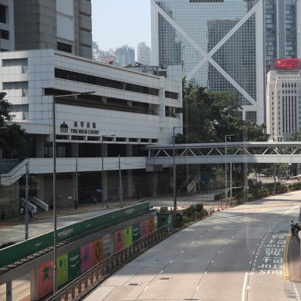 Famed for its hectic streets, several routes in Hong Kong on Tuesday looked abandoned. Photo: Winson Wong