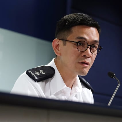 Senior Superintendent Kelvin Kong Wing-cheung said the use of disguise is a “common tactic” in police operations. Photo: Xiaomei Chen