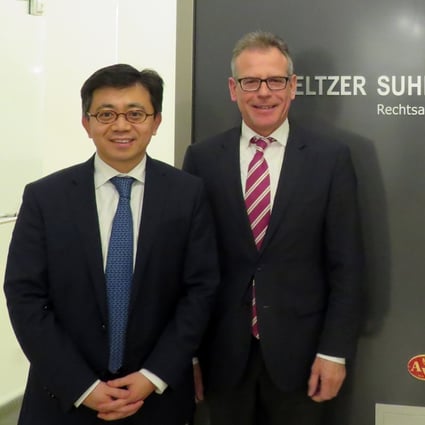(From left) Niu Wenqi, partner and attorney, and Dr Horst Suhren, managing director and attorney